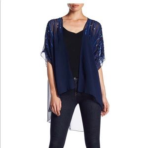 Sequin bead detailed kimono